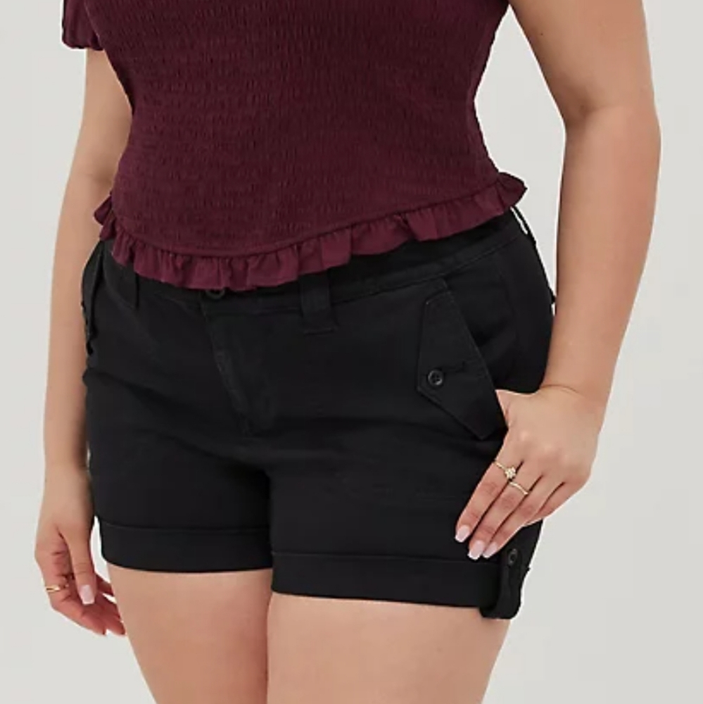 Torrid Military Shorts - Twill Black size 20